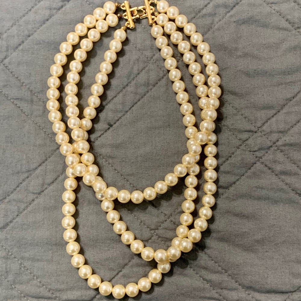 Triple Strand Pearls